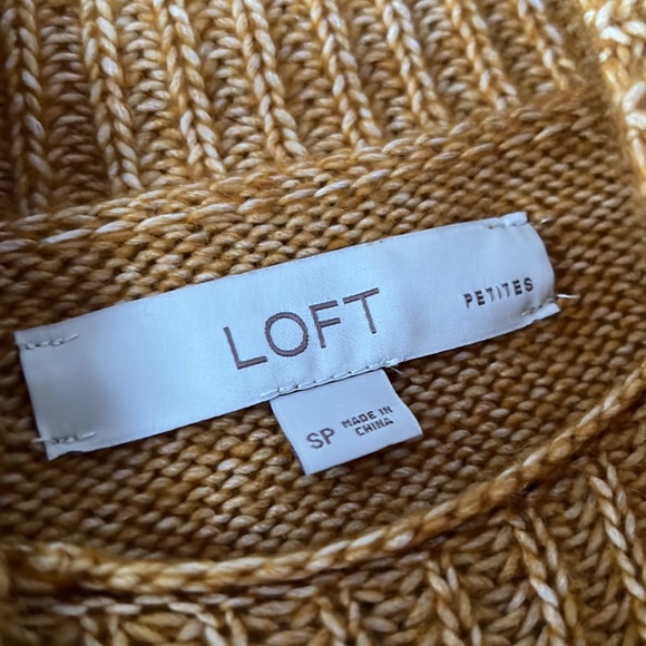 Loft Petite Orange Sweater - Picture 4 of 5